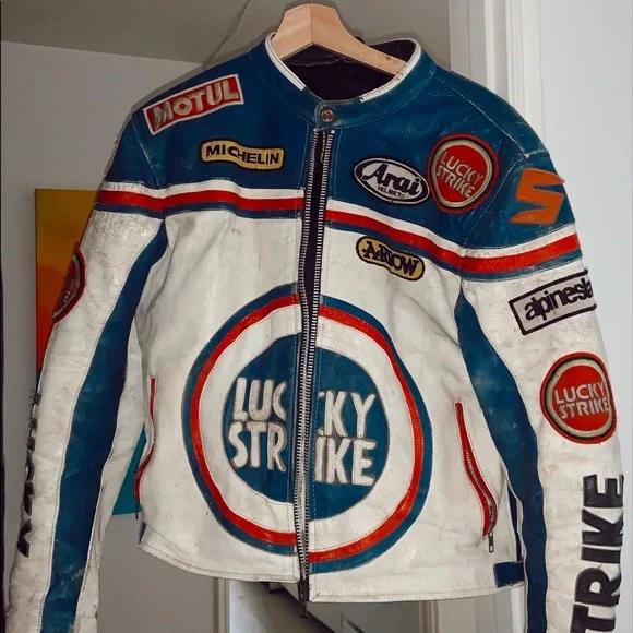 ( ππππ )β¨VINTAGEβ¨ leather jacket - Picture 3 of 3